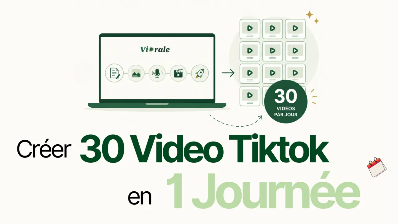 Comment créer 30 vidéos TikTok en batch en 1 journée pour publier tout le mois (sans s'épuiser)