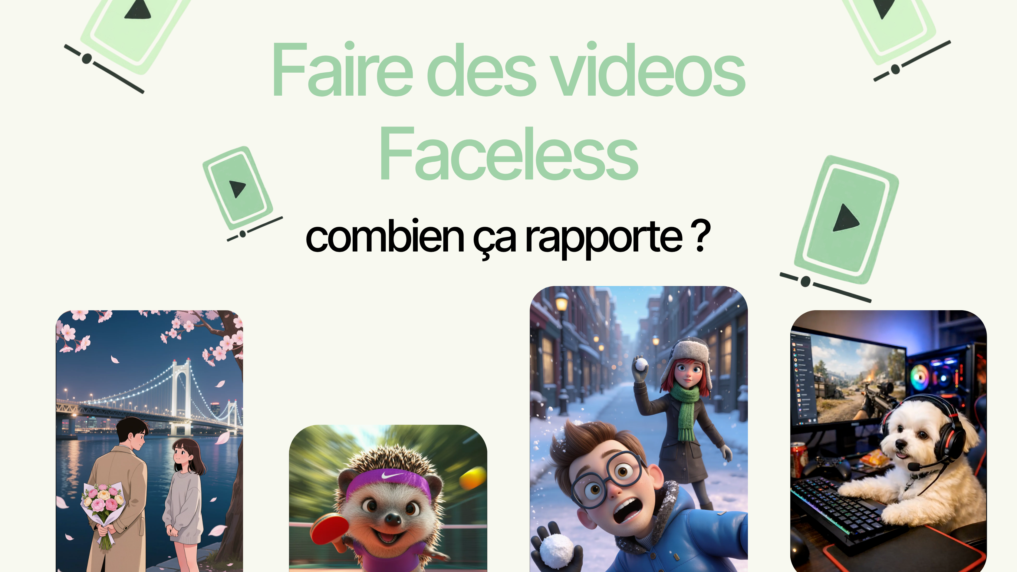 Faire des vidéos Faceless : combien ça rapporte vraiment en 2026 ?