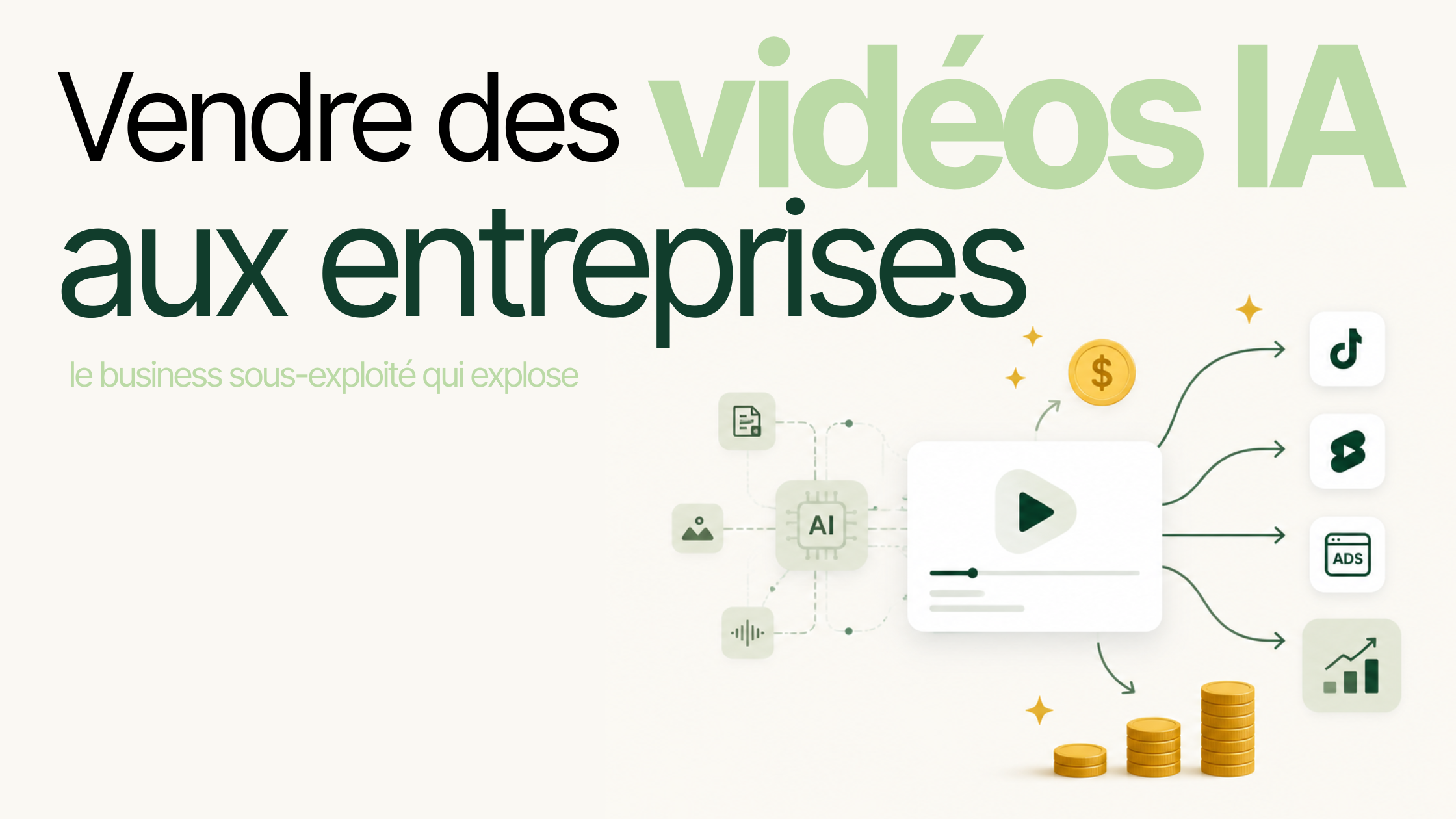 Vendre des vidéos IA aux entreprises en 2026 : le business sous-exploité