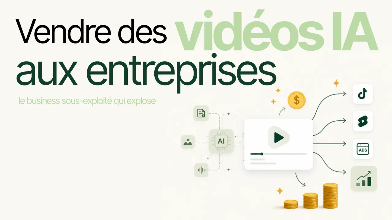 Vendre des vidéos IA aux entreprises en 2026 : le business sous-exploité