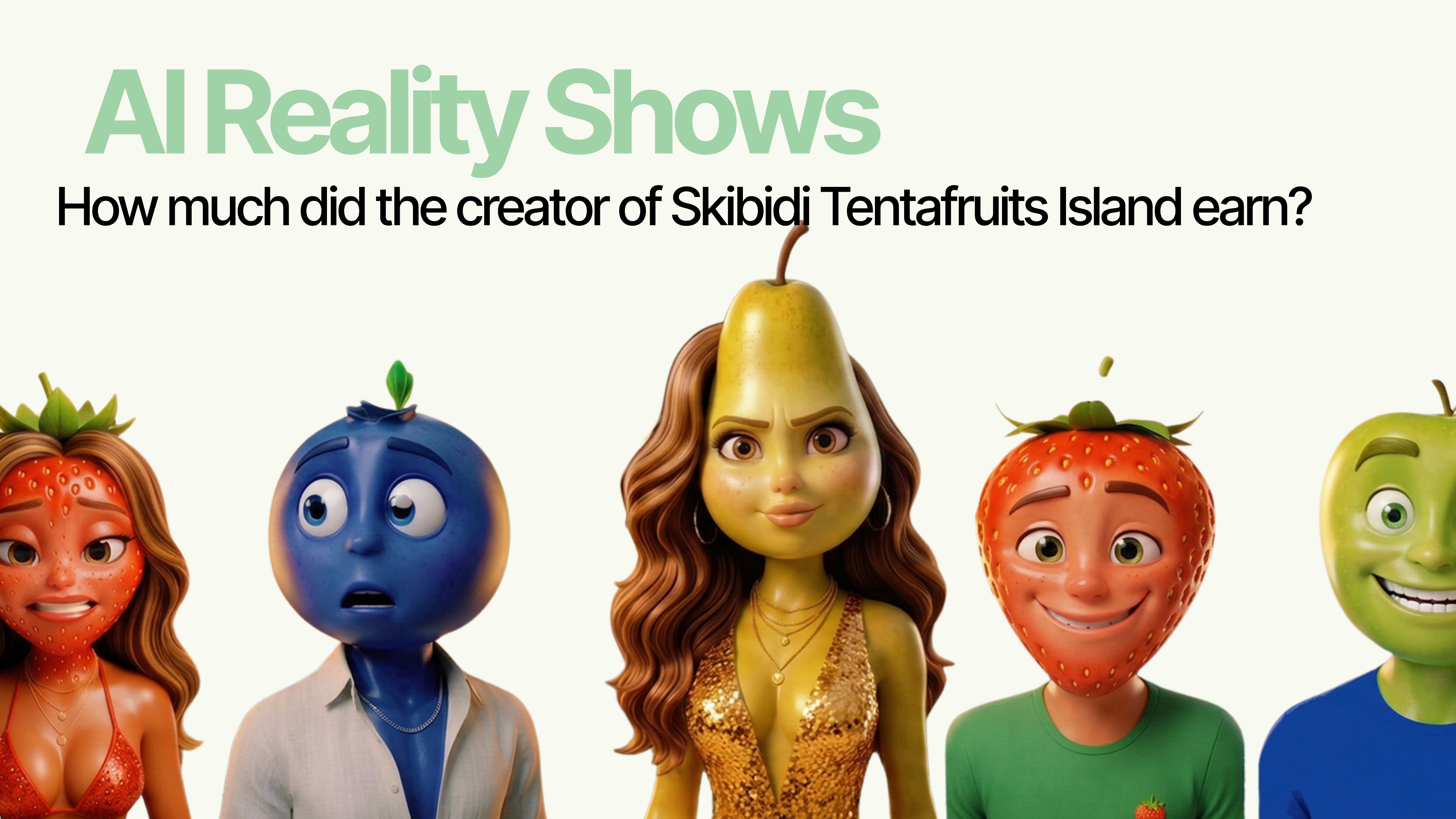 How Much Did the Skibidi Tentafruits Creator Earn? AI Reality Shows Explained