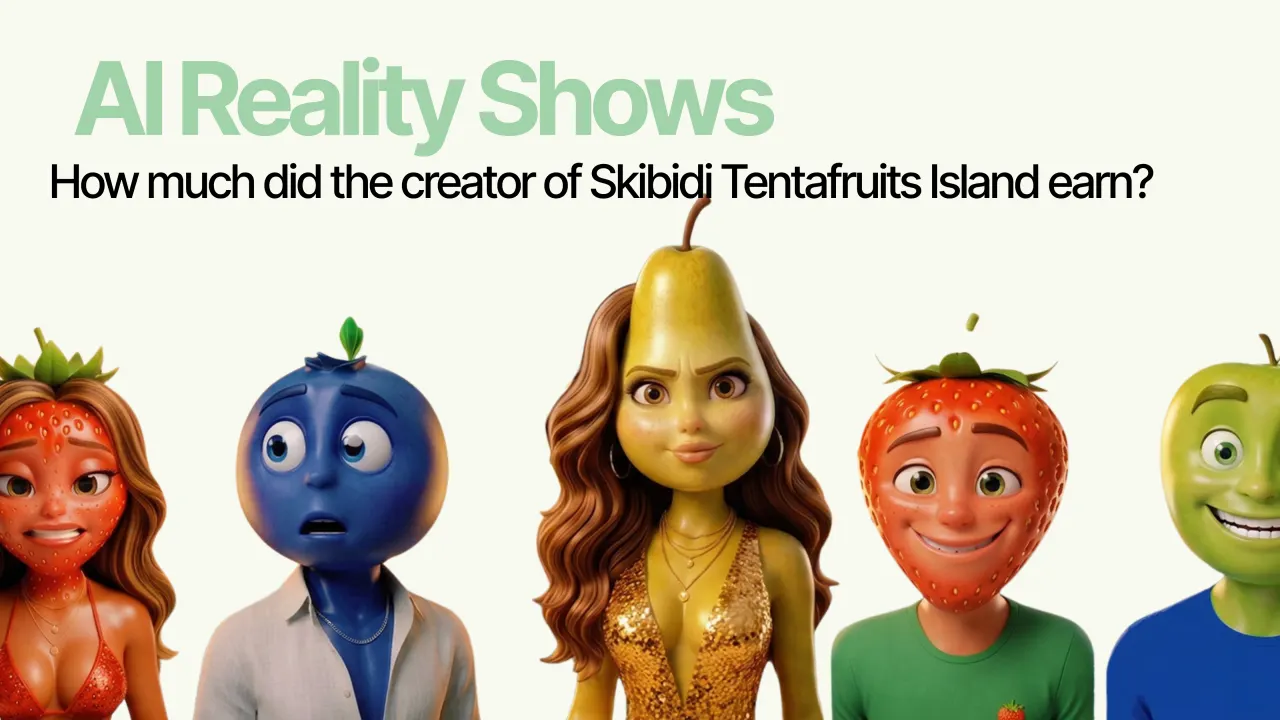 How Much Did the Skibidi Tentafruits Creator Earn? AI Reality Shows Explained