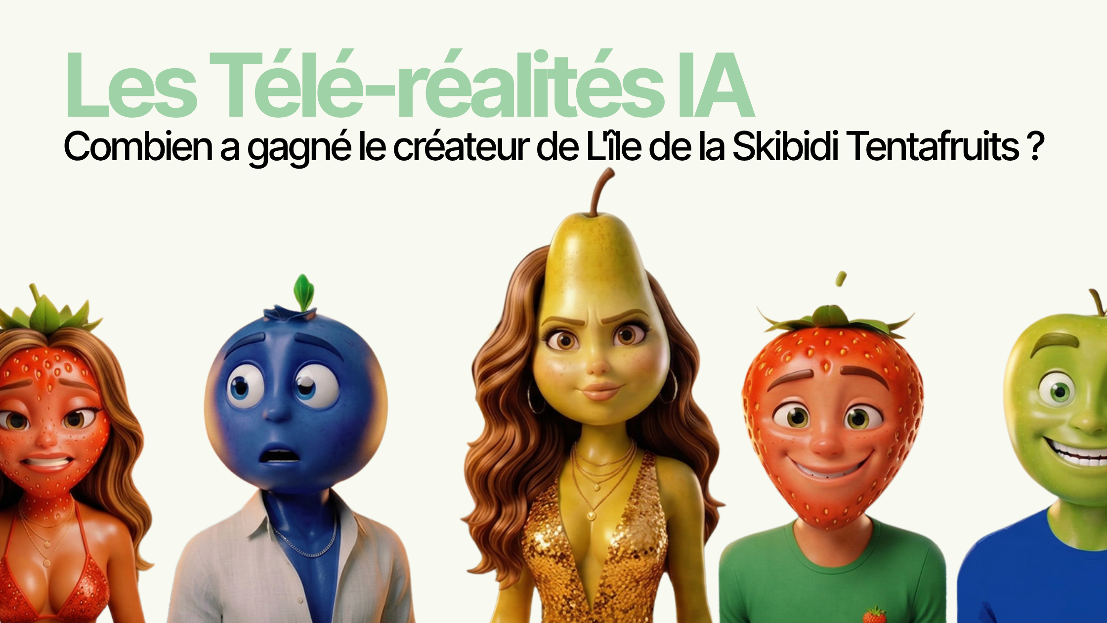 Combien a gagné le créateur de L'île de la Skibidi Tentafruits ? Les télé-réalités IA