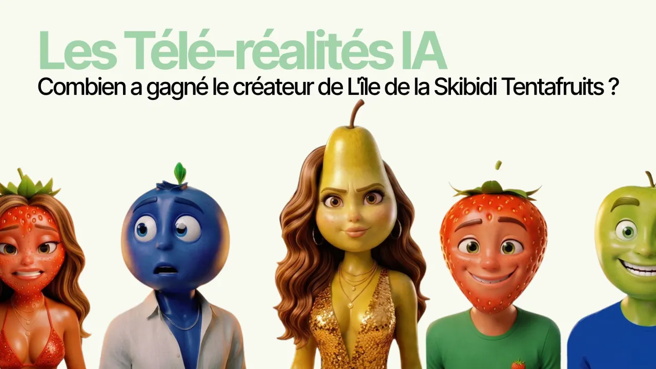 Combien a gagné le créateur de L'île de la Skibidi Tentafruits ? Les télé-réalités IA